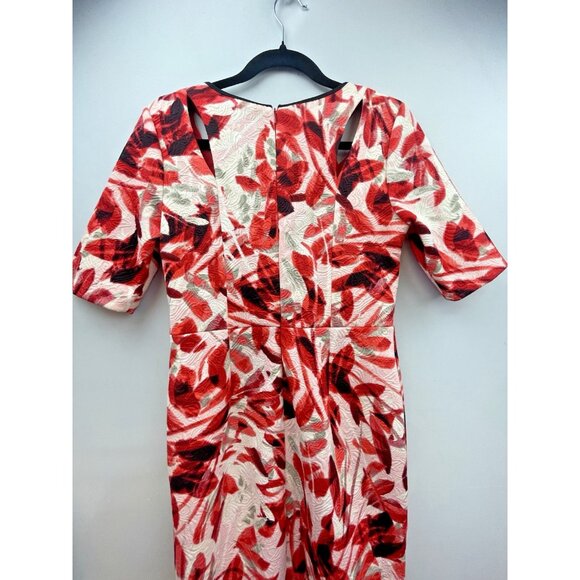 Maggy London Women's Draped MIDI Sheath Dress Size 4 - Picture 4 of 16